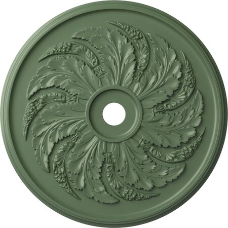 Ekena Millwork Sellek Ceiling Medallion (Fits Canopies up to 9"), Hand-Painted Athenian Green, 42 1/8"OD x 1 7/8"P CM42SKAGF